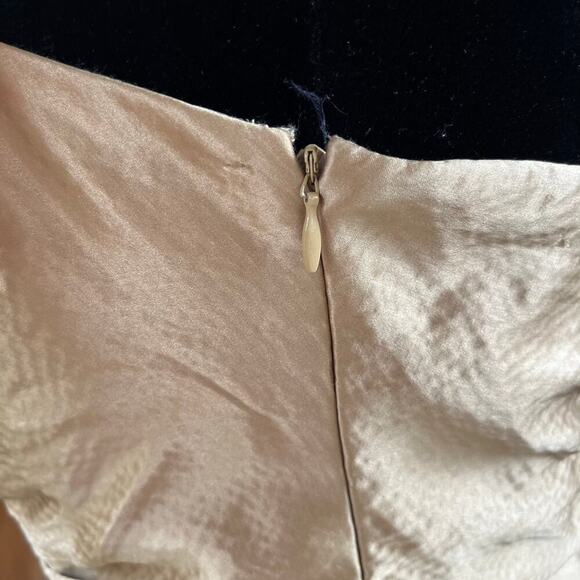 Laundry By Shelli Segal 100% Silk Gold Strapless Formal Size 8. NEW - Picture 5 of 9